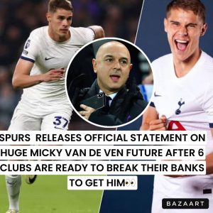 Read more about the article BIG DILEMMA FOR SPURS AS OFFICIAL STATEMENT IS RELEASED AFTER 6 CLUBS BATTLE  Spurs Release statement on huge Micky Van De Ven future at London Stadium after 6 Europeam giants are ready to break the bank to get him at all cost!