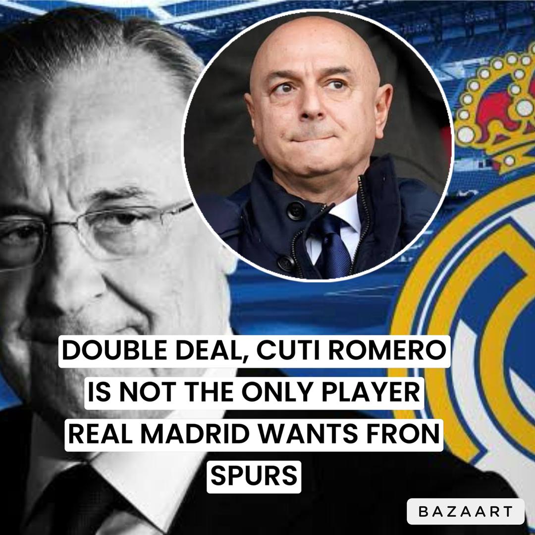 You are currently viewing DOUBLE DEAL, CUTI ROMERO IS NOT THE ONLY PLAYER REAL MADRID WANTS FRON SPURS  “Insane deal could happen this summer after Real Madrid declared interest in another Spurs player after Romero links