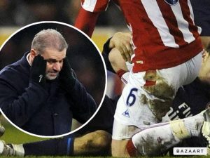 Read more about the article SAD NEWS- Unbelievable Tottenham suffers brutal injury which forces him to leave the pitch crying which will now disrupt Ange’s season plans