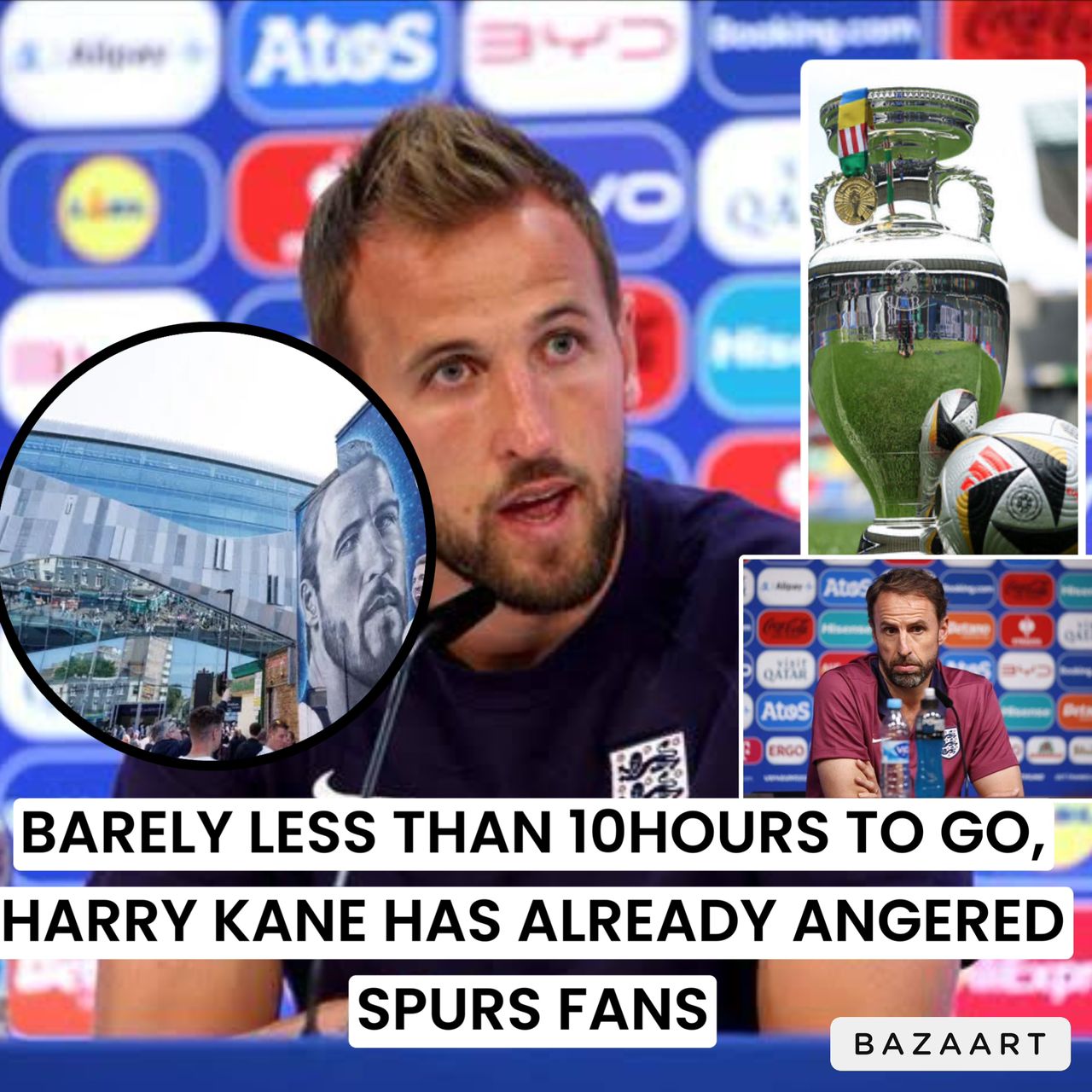 You are currently viewing Barely 10hours to go,  Harry Kane’s statement ahead of England’s Euro 2024 final have angered Spurs fans