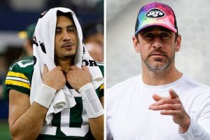 Read more about the article Aaron Rodgers’ sends hilarious message to  Jordan Love after $220 million Packers deal amids talks of his departure bringing…..