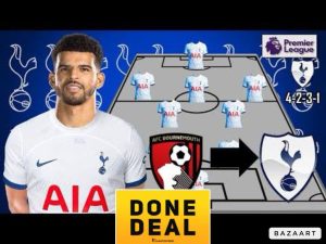 Read more about the article Breaking news- Dominic Solanke signs, £60m deal done – Tottenham’s dream attack this season revealed