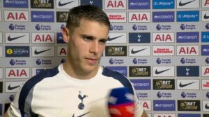 Micky van de Ven points finger at Tottenham teammates after Aston Villa defeat - Gentle Soccer